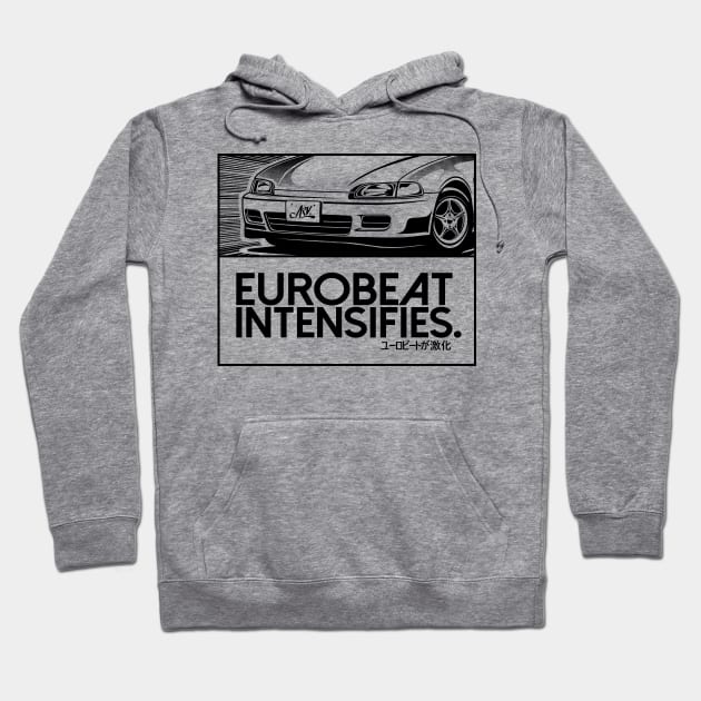 EUROBEAT INTENSIFIES - Civic EG / SR3 Hoodie by ARVwerks